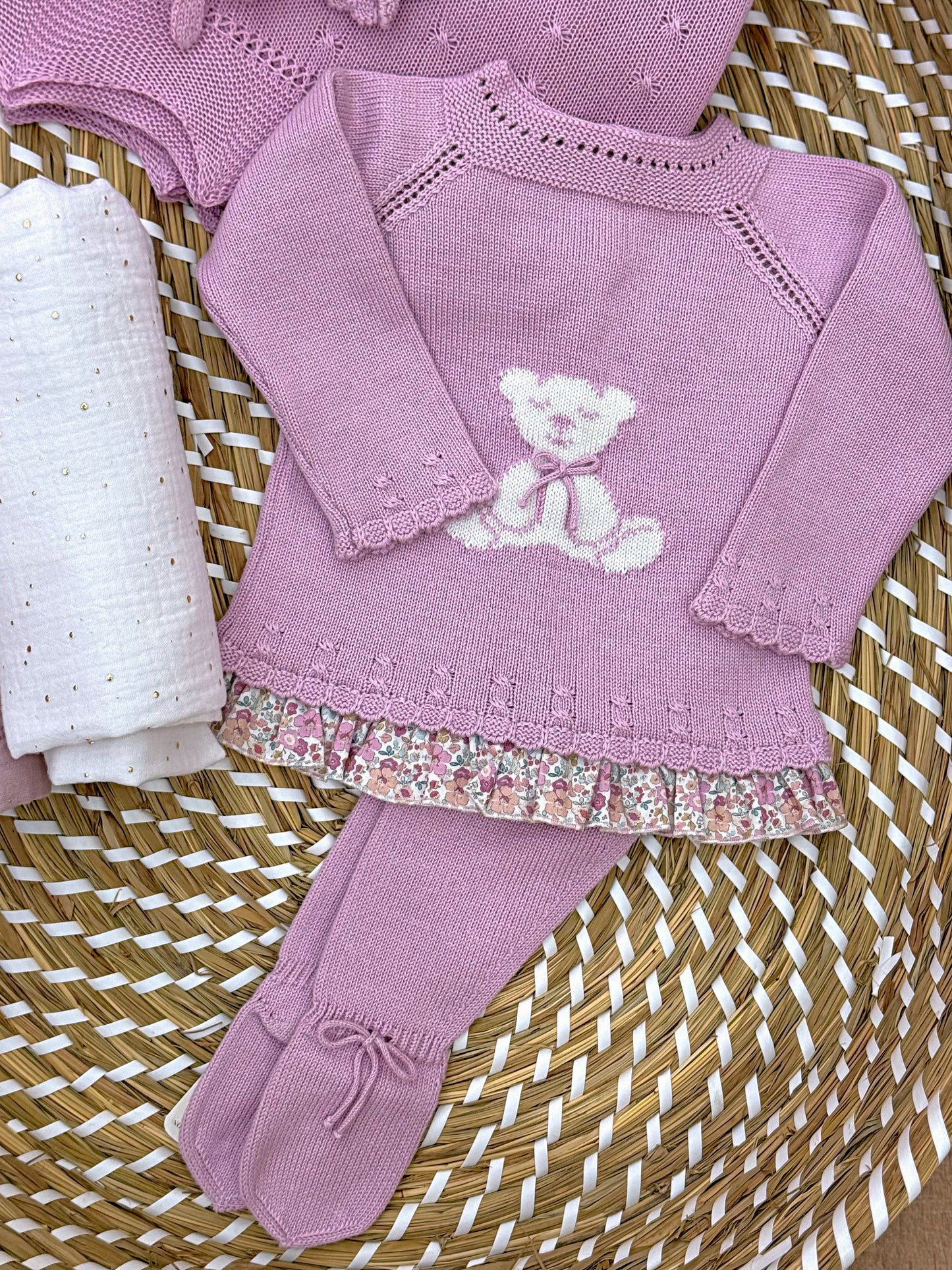 Completo teddy lillac