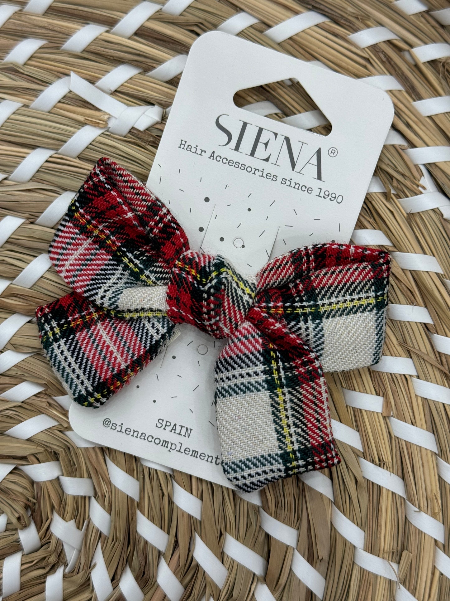 Molletta per capelli tartan