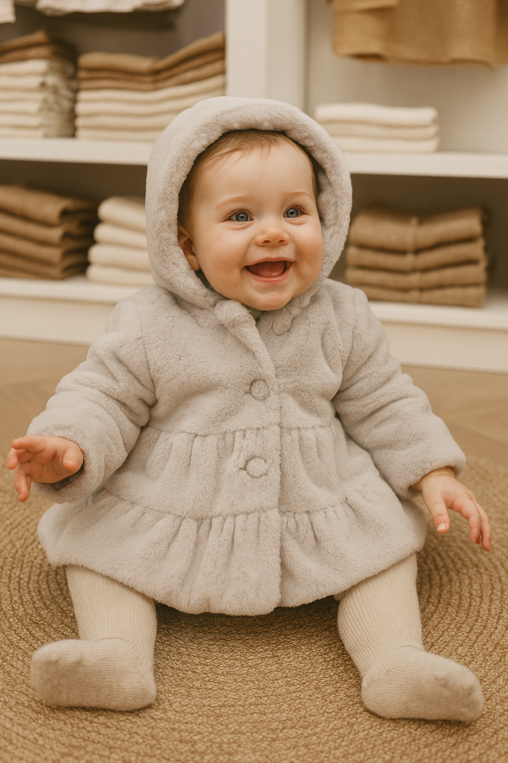 Cappotto eco pelliccia