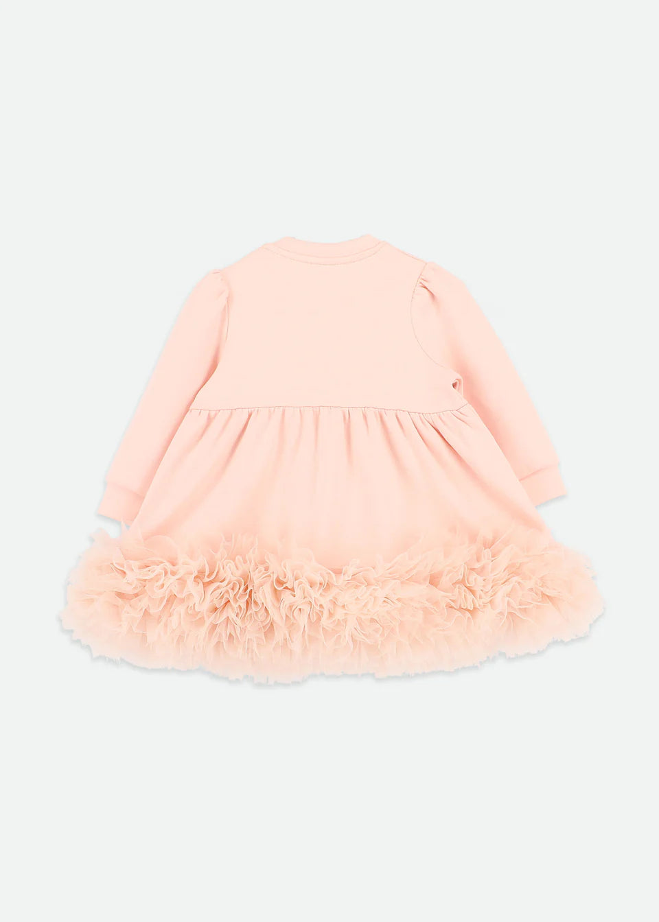 Dawn Tulle Trim Baby Dress Blush Pink