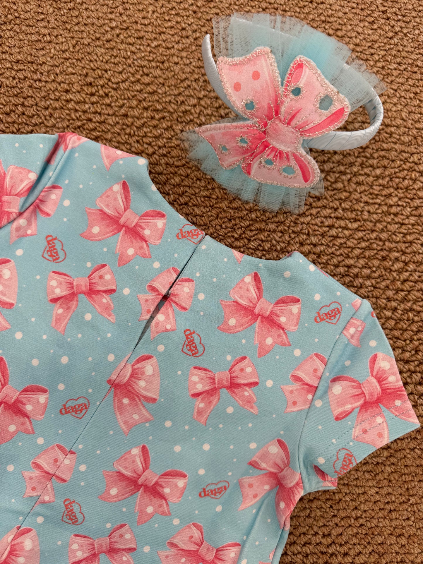 Abito fiocco cielo tulle