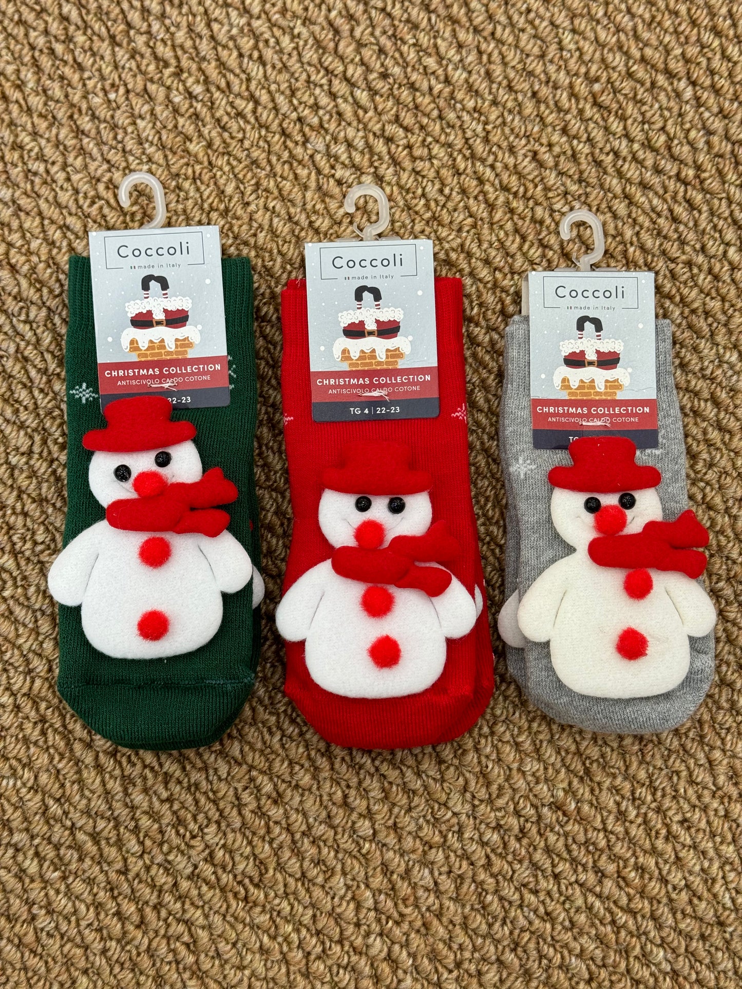 Calzini antiscivolo pupazzo di neve