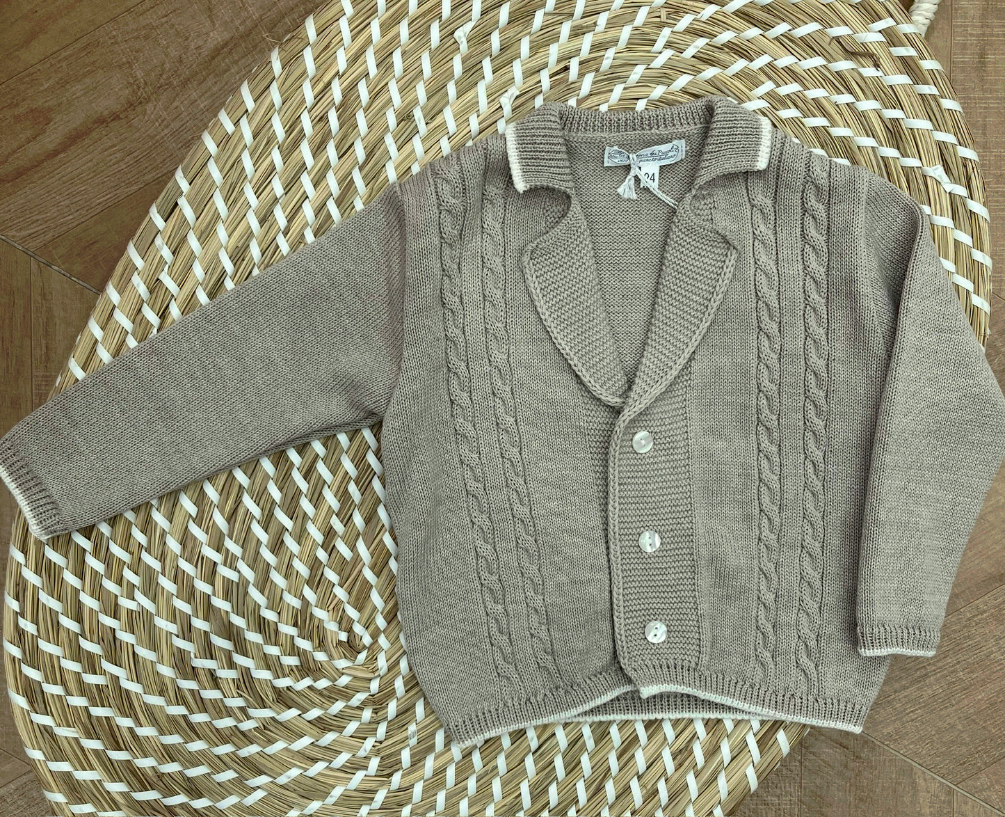 Cardigan Treccia Beige