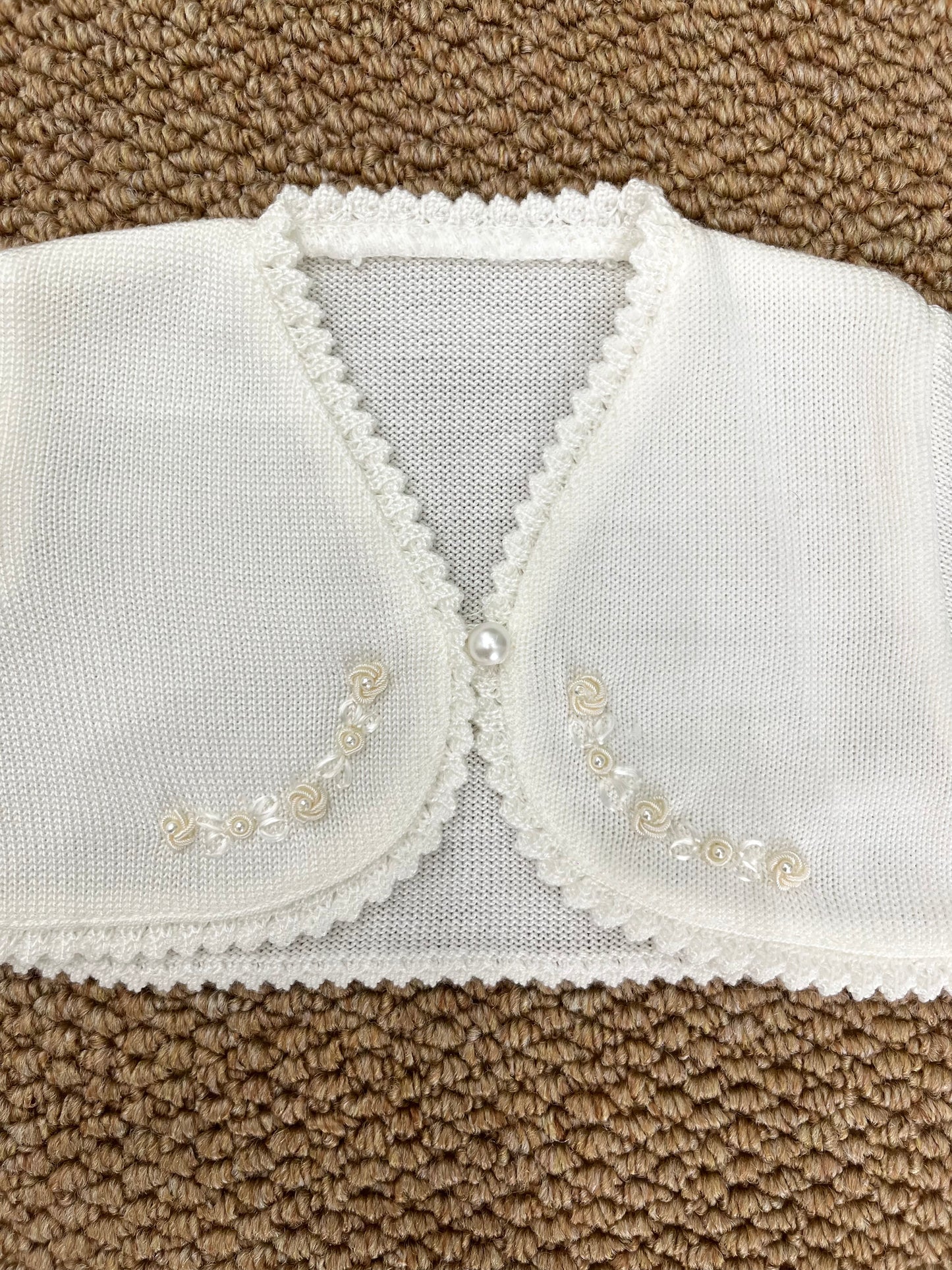 Cardigan Con Perla