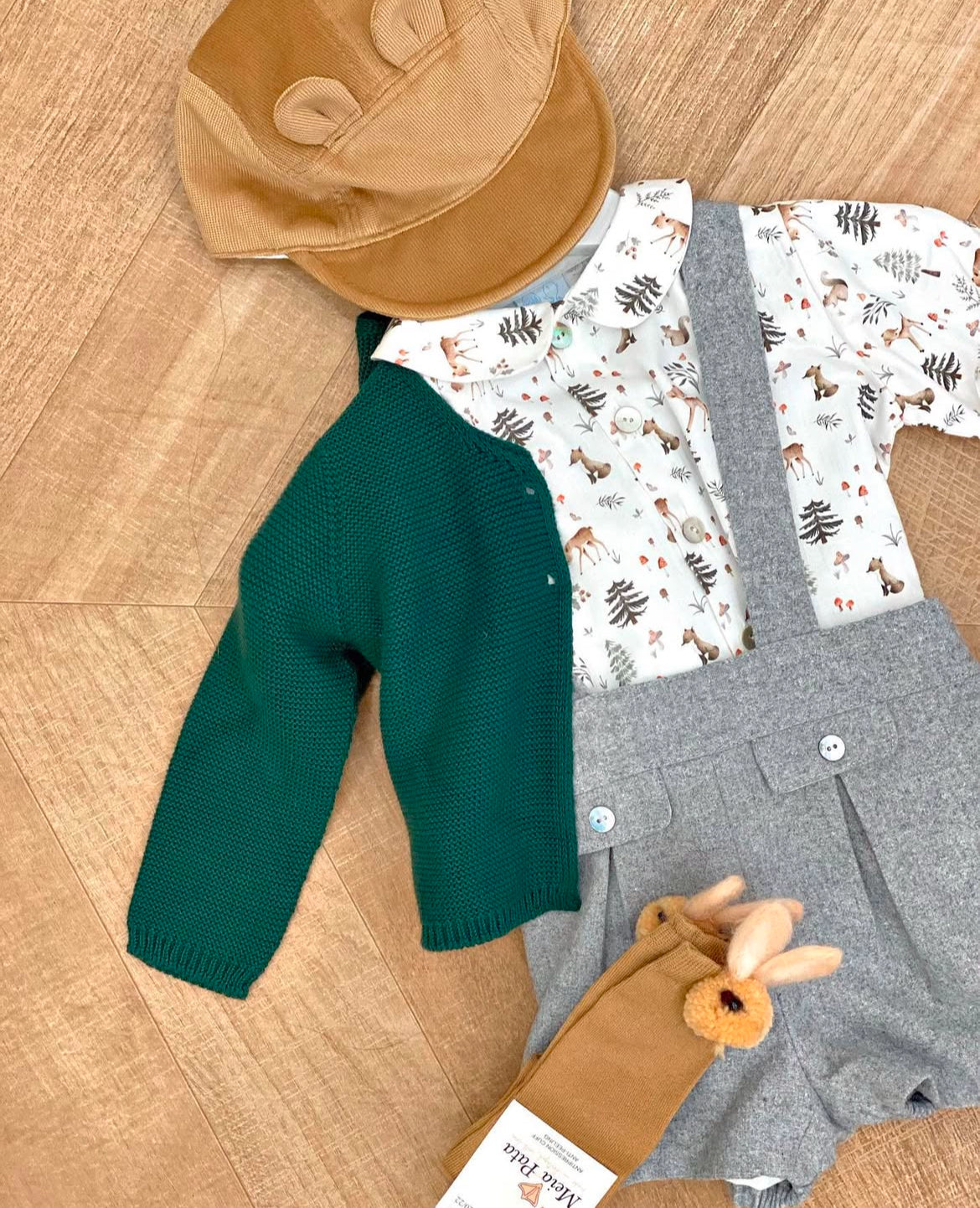 Camicia con Salopette Fantasia Bosco