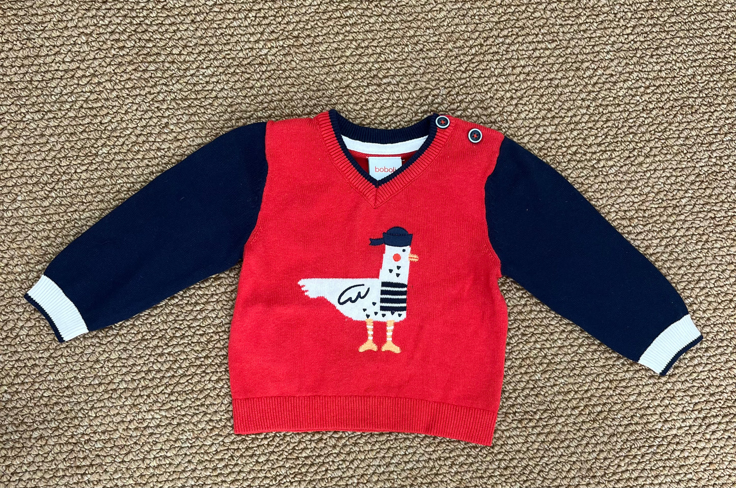 Maglione Rosso Gabbiano