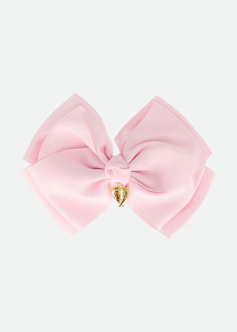 Fermaglio con fiocco e corona Fairy Pink