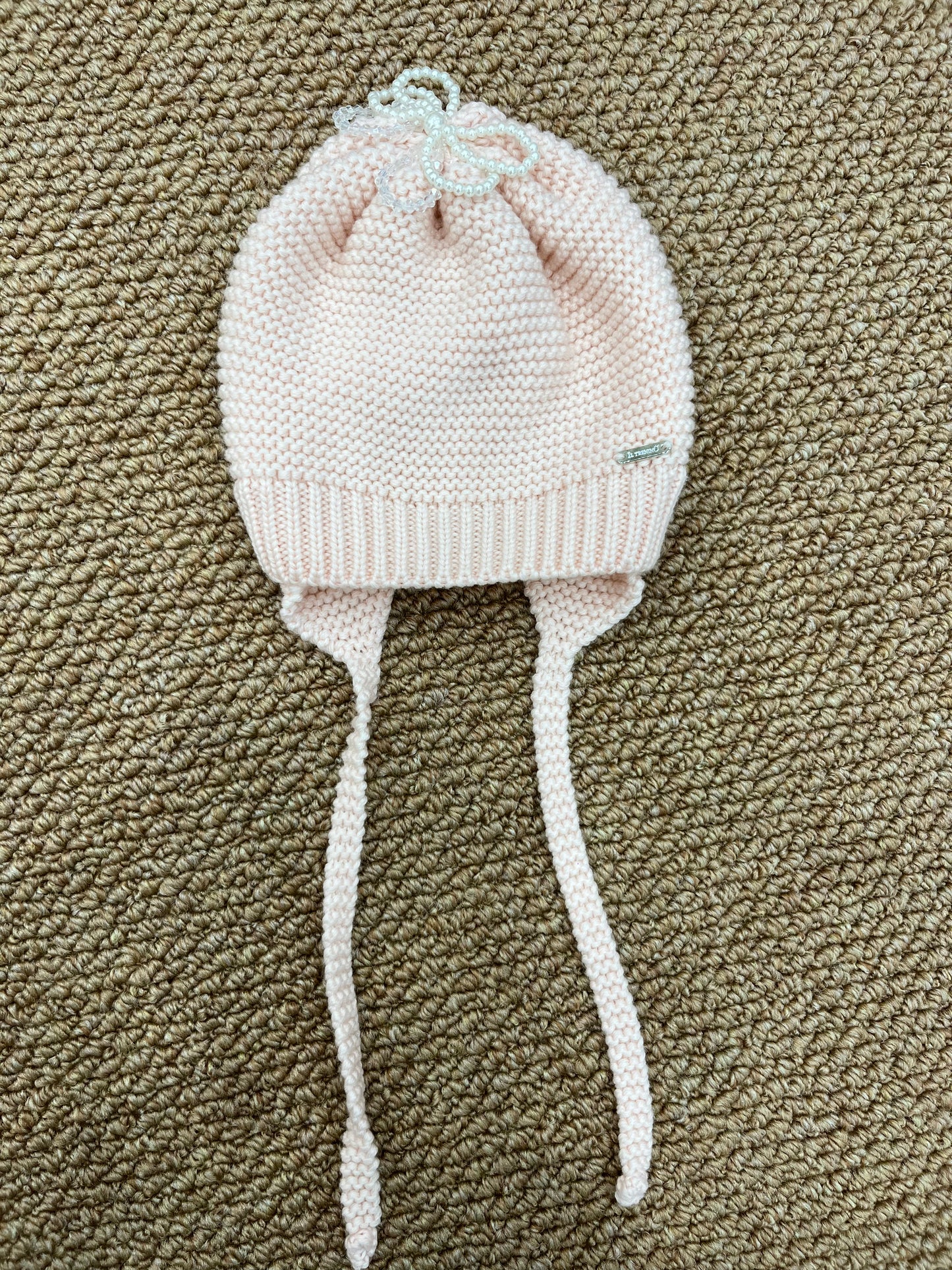 Cappellino Neonata Perlina Rosa IL TRENINO