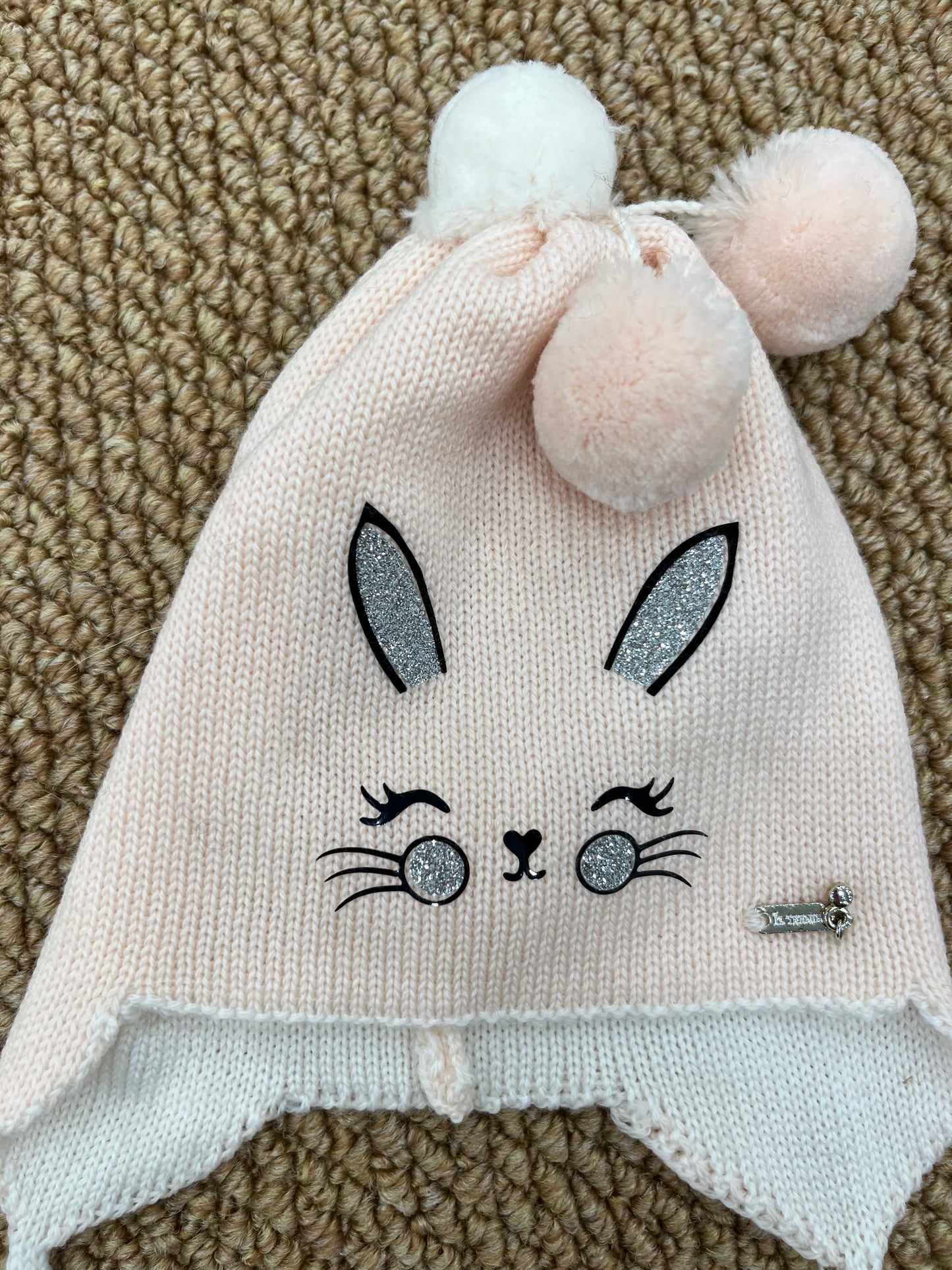 Cappello lana Pink Bunny