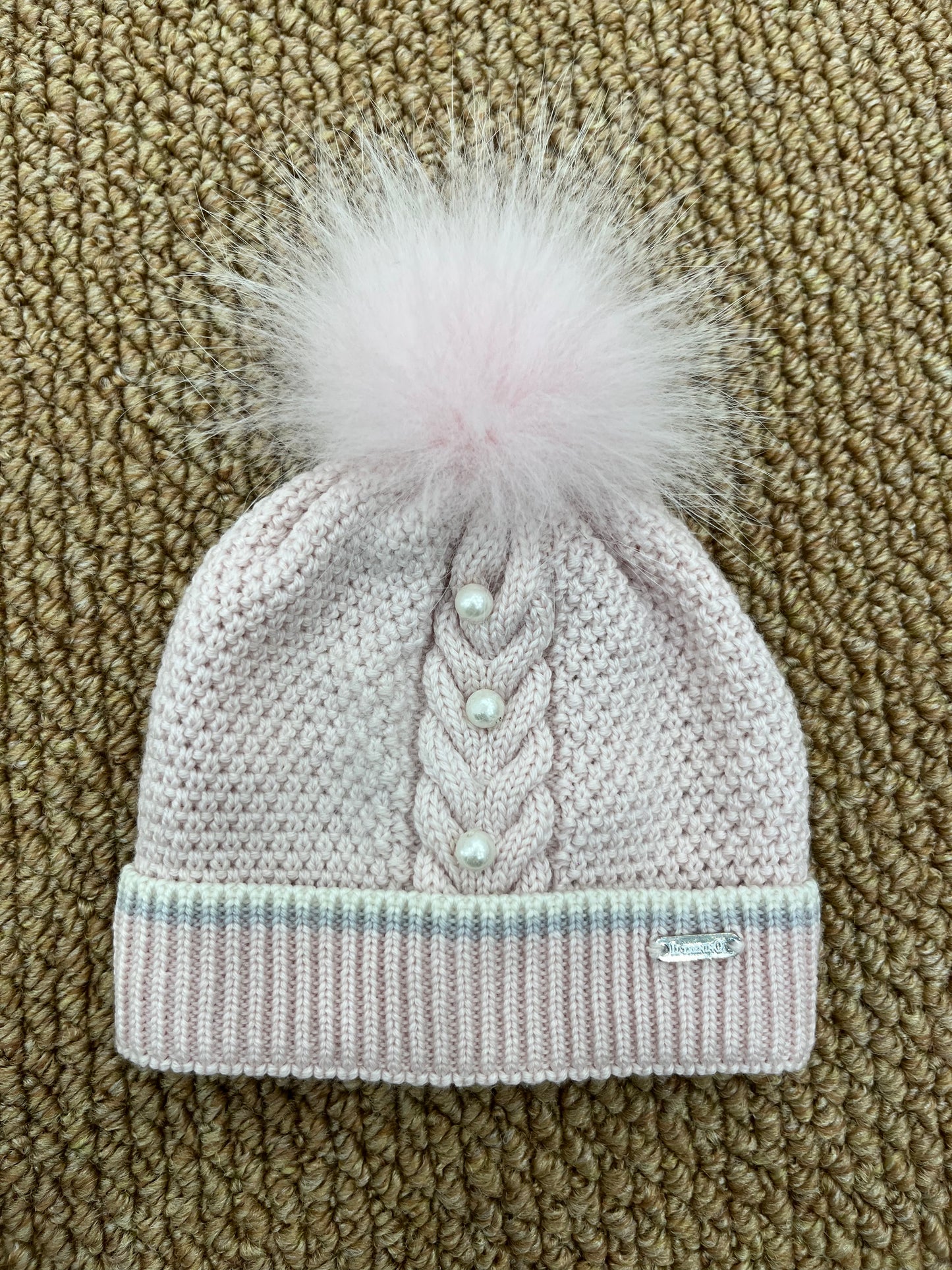 Cappello Neonata Perla Lana Vergine TRENINO