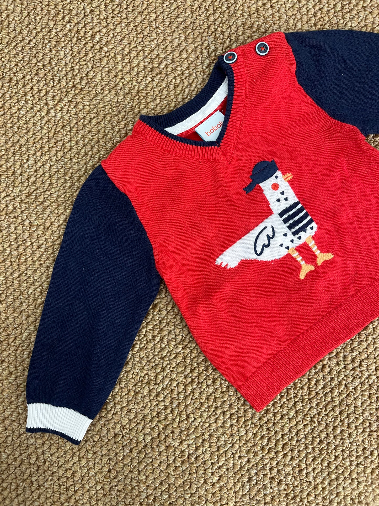 Maglione Rosso Gabbiano