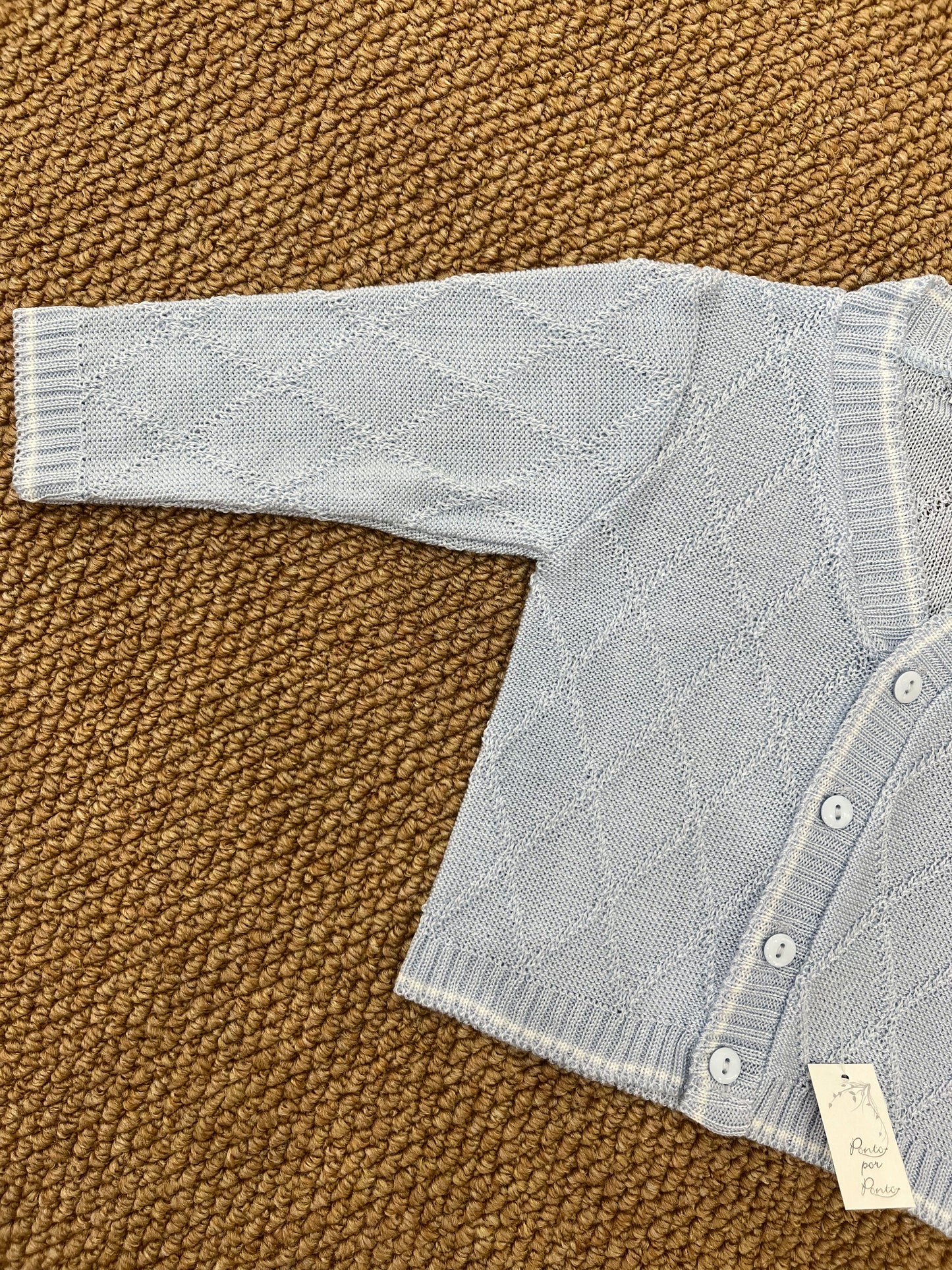 Cardigan Filo Cielo Rombi