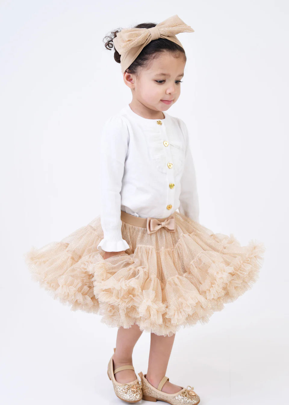 Kitty Baby Sparkle Tutu Sand
