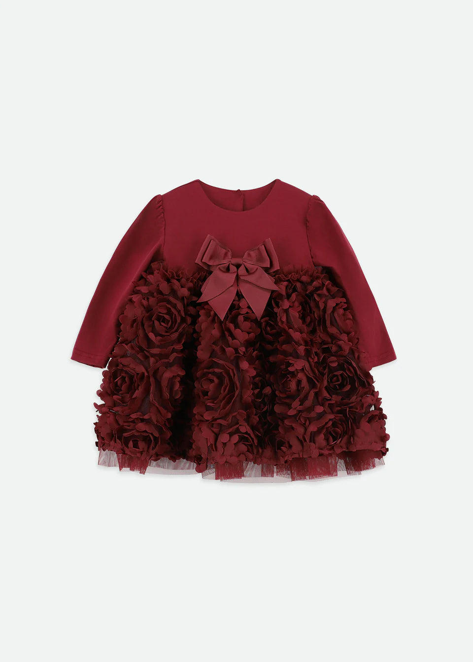 Lively Baby Angel face Dress Burgundy