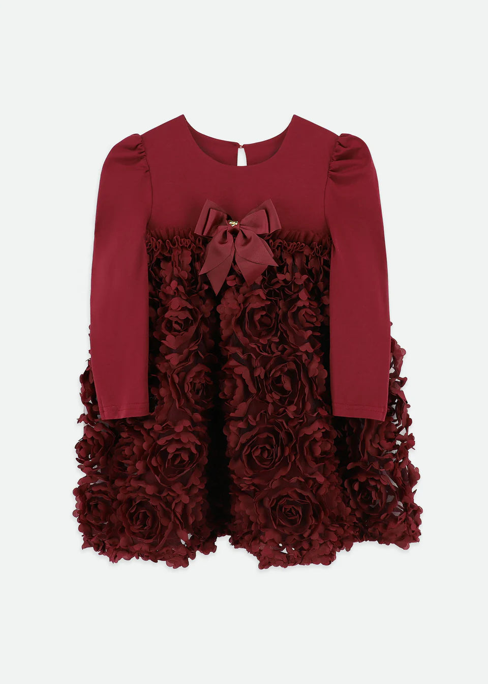 Lively Angel face Dress Burgundy