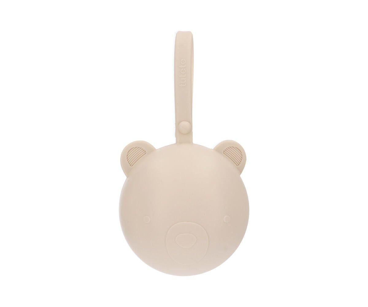 Porta ciuccio in silicone orsetto