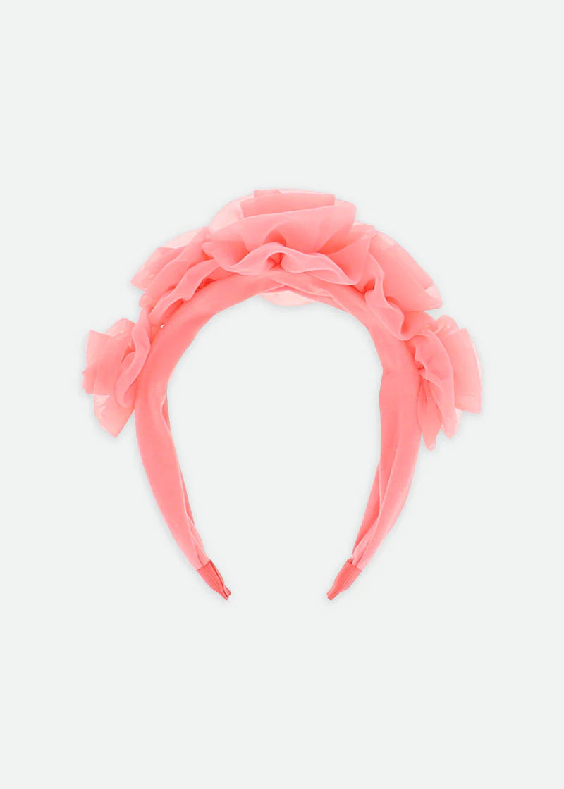 Cerchietto Rosie Tulle Aliceband Coral
