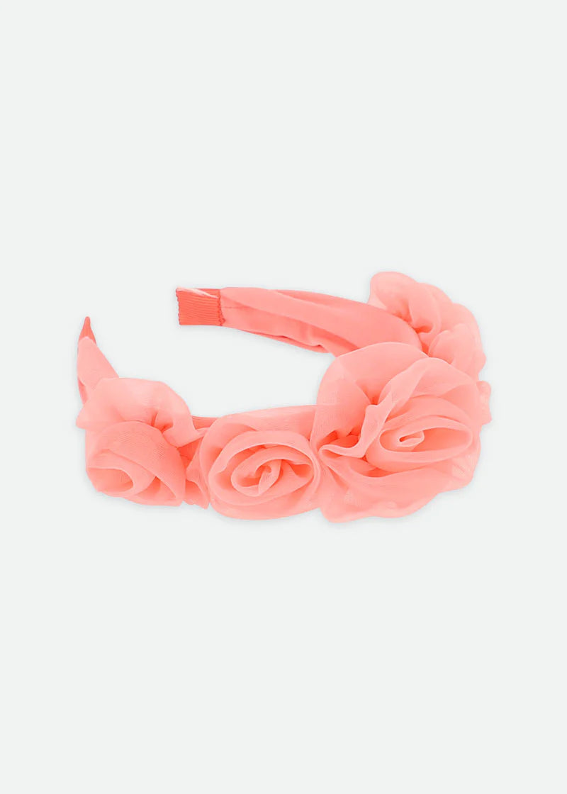 Cerchietto Rosie Tulle Aliceband Coral