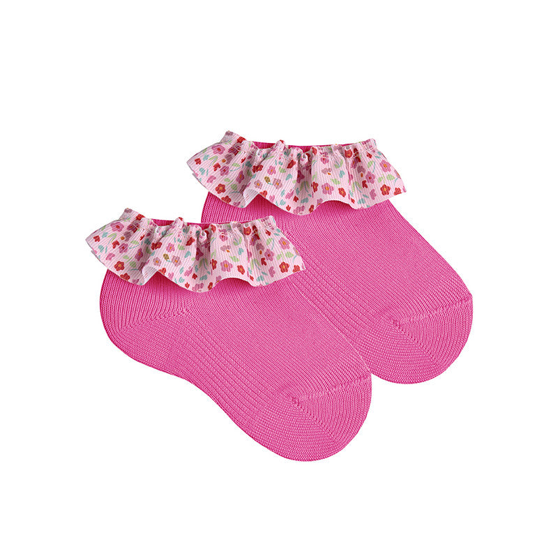Calze alla caviglia con nastro arricciato liberty CONDOR