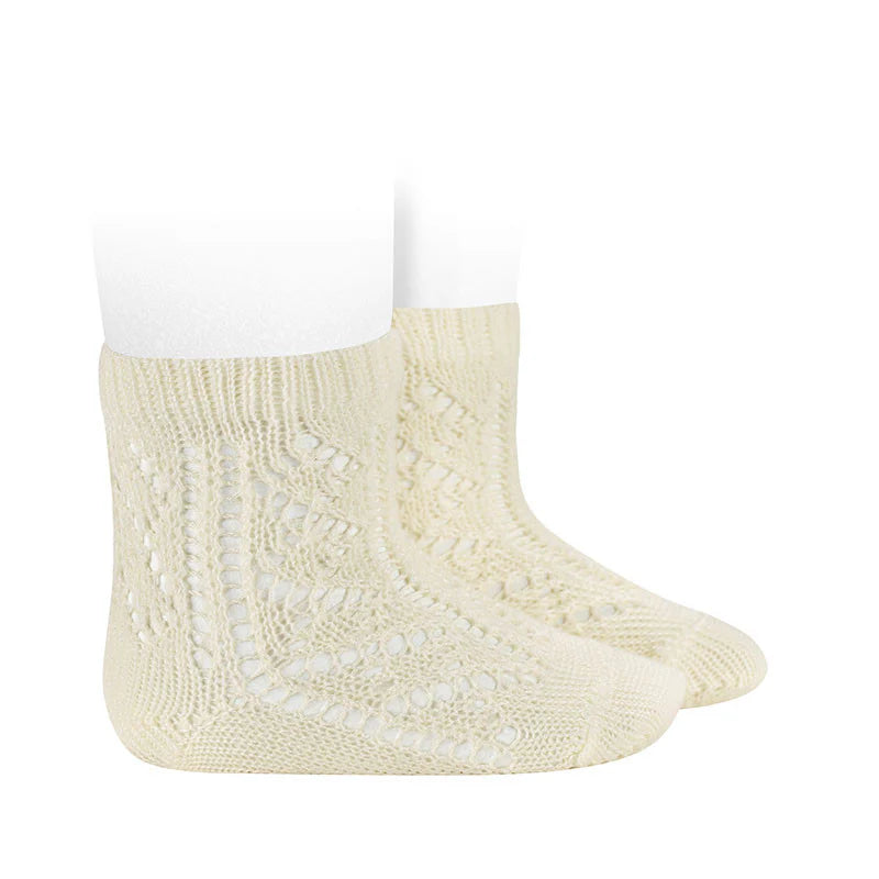 Calze Corte Traforate In Cotone Perle' Extrafine CONDOR 3501