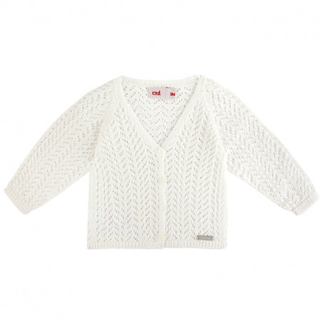 Cardigan traforato Condor PANNA