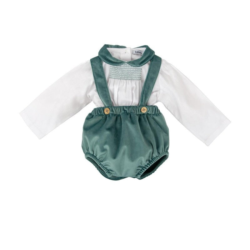 Salopette Green Velvet Olaf