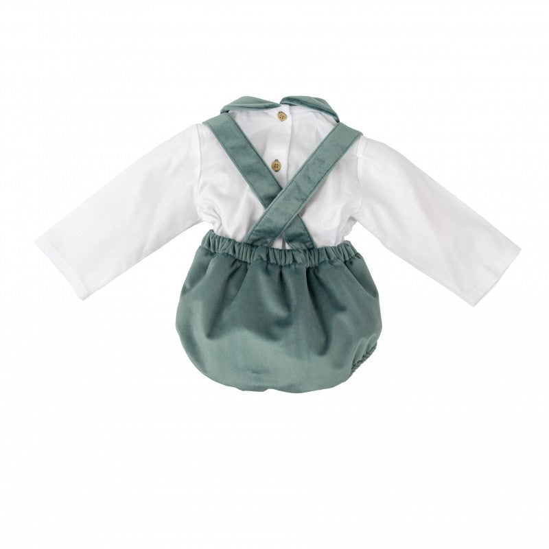 Salopette Green Velvet Olaf