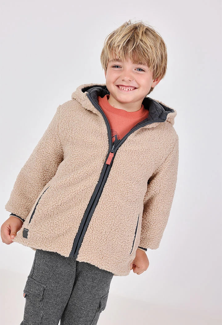 Parka tessuto tecnico reversibile grigio