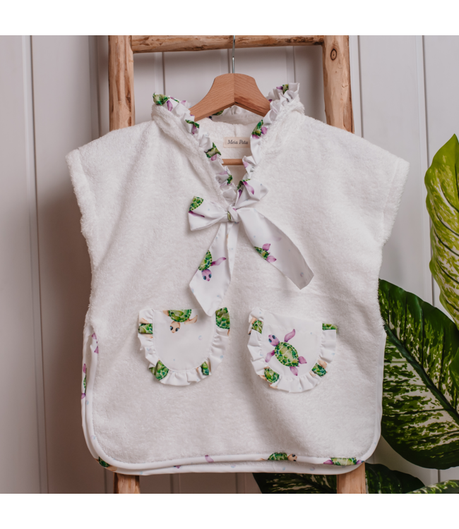 Poncho Meia Pata Girls Turtles