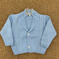 Cardigan ometto treccia cielo