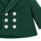 Cardigan doppiopetto Edwaerd verde