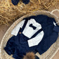 Completo blu cobalto velvet