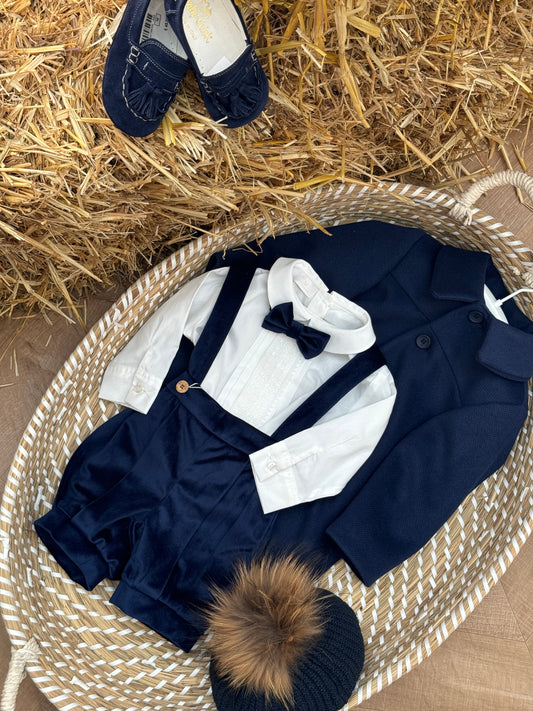 Completo blu cobalto velvet