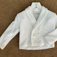 Cardigan doppio petto latte