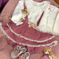 Completo salopette più camicia teddy