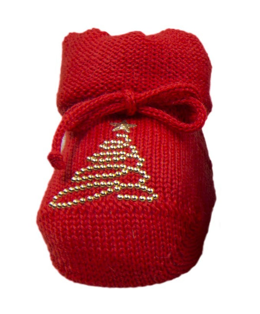 Babbucce Albero Natale Con Borchie Oro