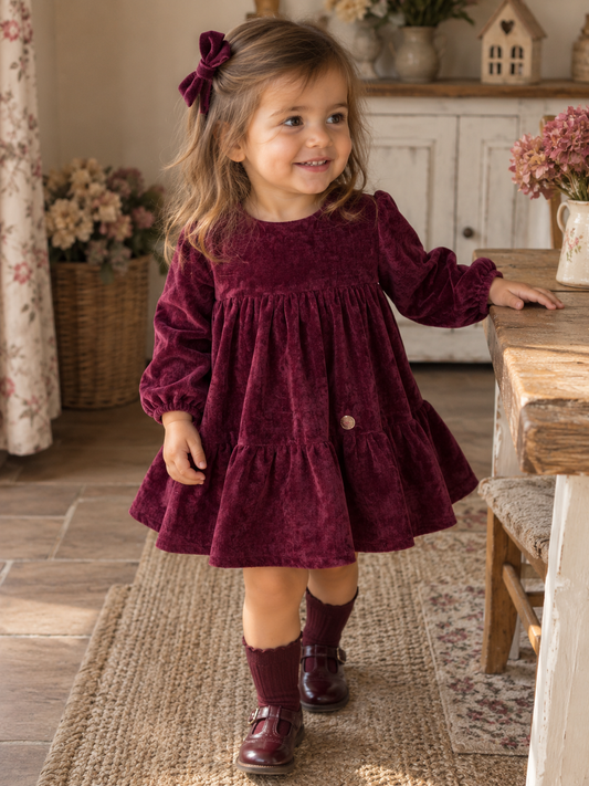 Abito Amelie burgundi jn1240