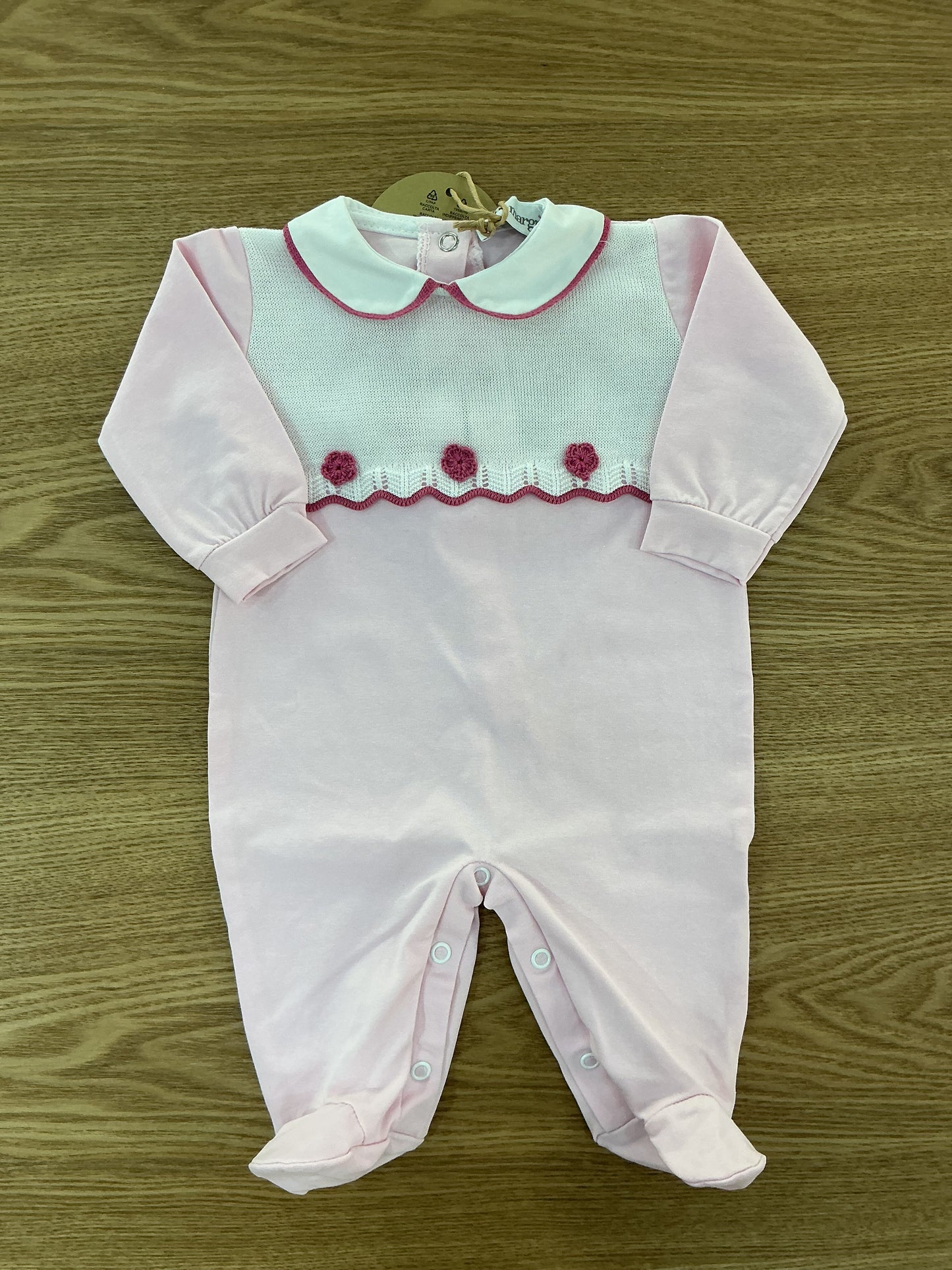 Tutina crochet rose B076