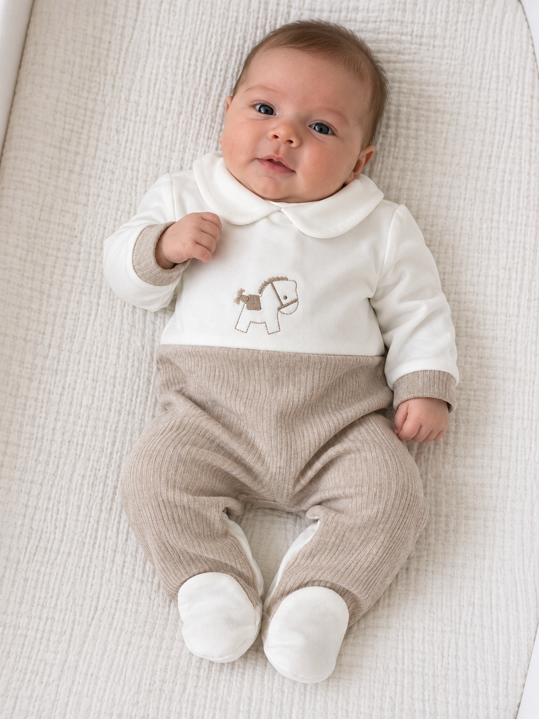 Tutina pony beige a coste 47275