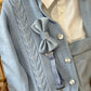 Cardigan ometto treccia cielo