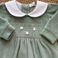 Tutina più set verde velvet
