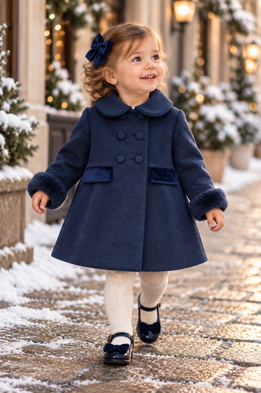Cappotto cappotto baby Blu Royal Elegance 26A108