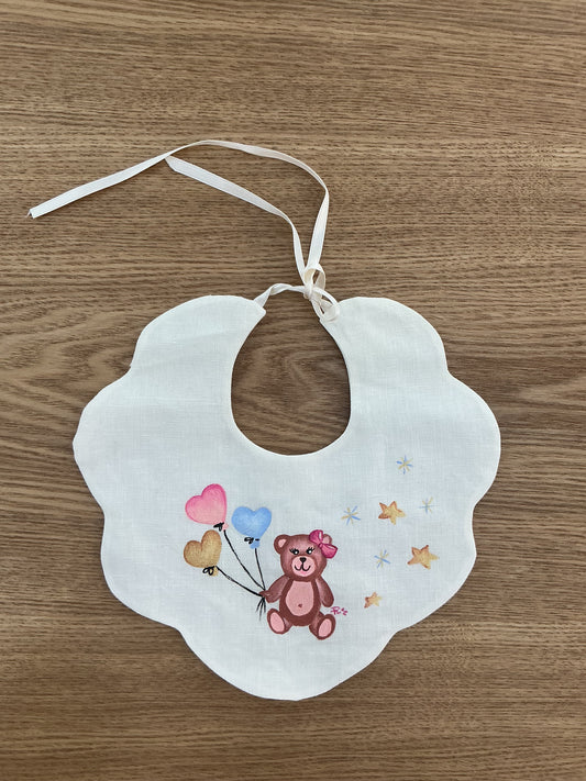 Bavetta teddy party baby girl