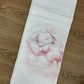 Mussola bunny pink 100% cotone garzato 75x75