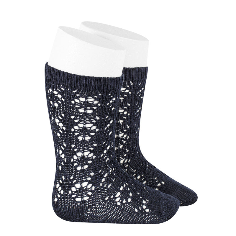 Calza lunga traforata BLU CONDOR