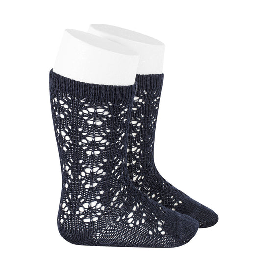 Calza lunga traforata BLU CONDOR