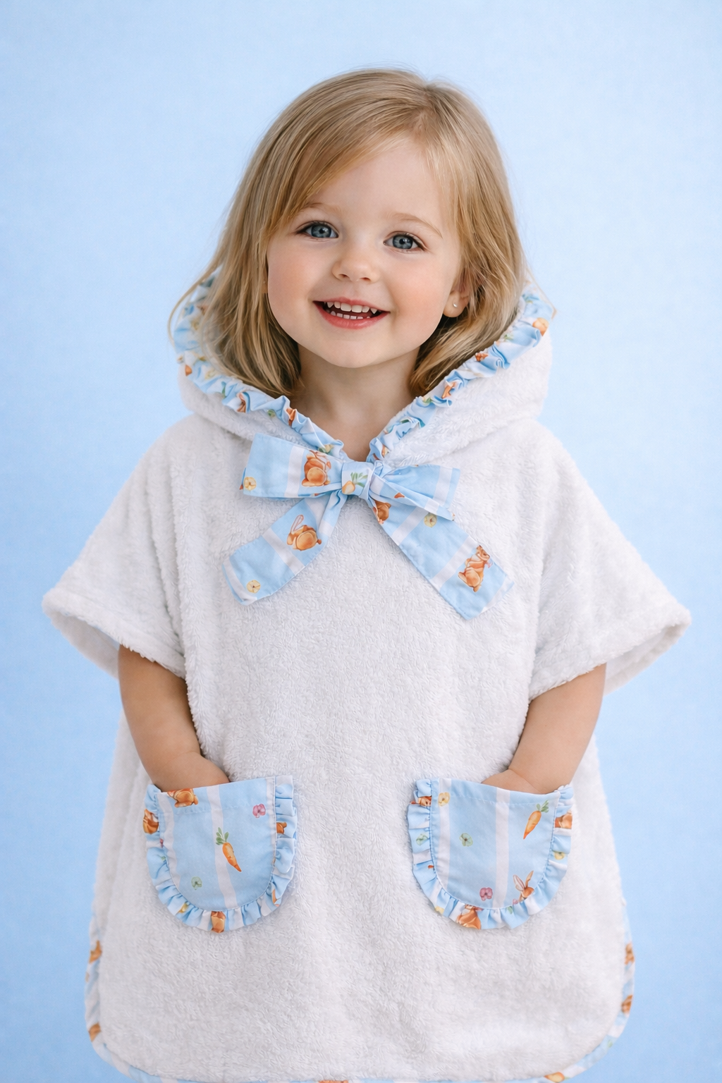 Poncho mare blu rabbit