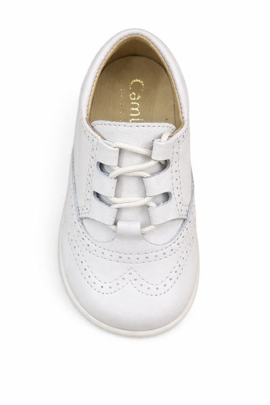 Francesina con laccio color porcellana