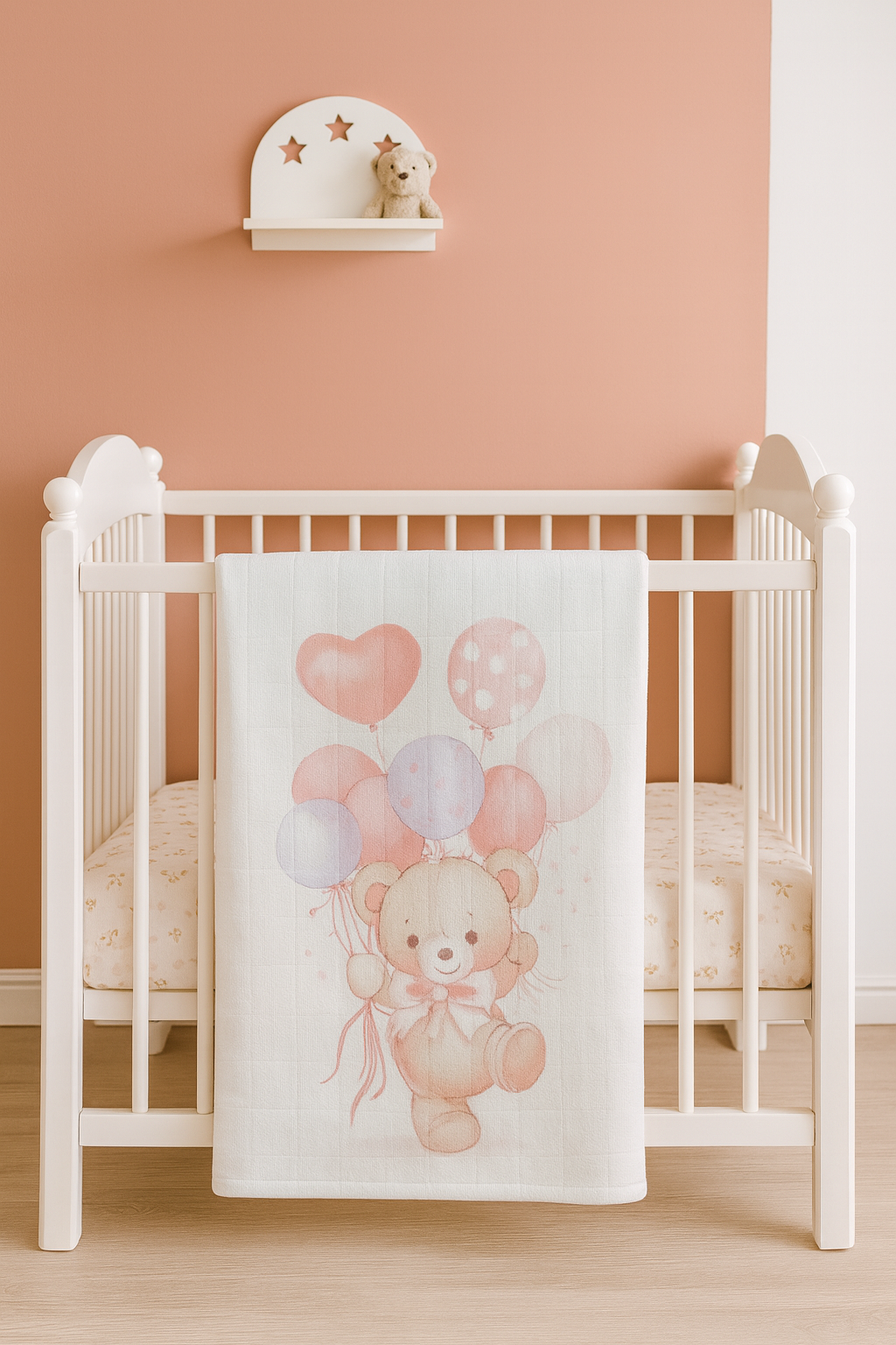 Mussola XXL teddy pink party