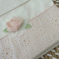 Lenzuola rose pizzo San Gallo
